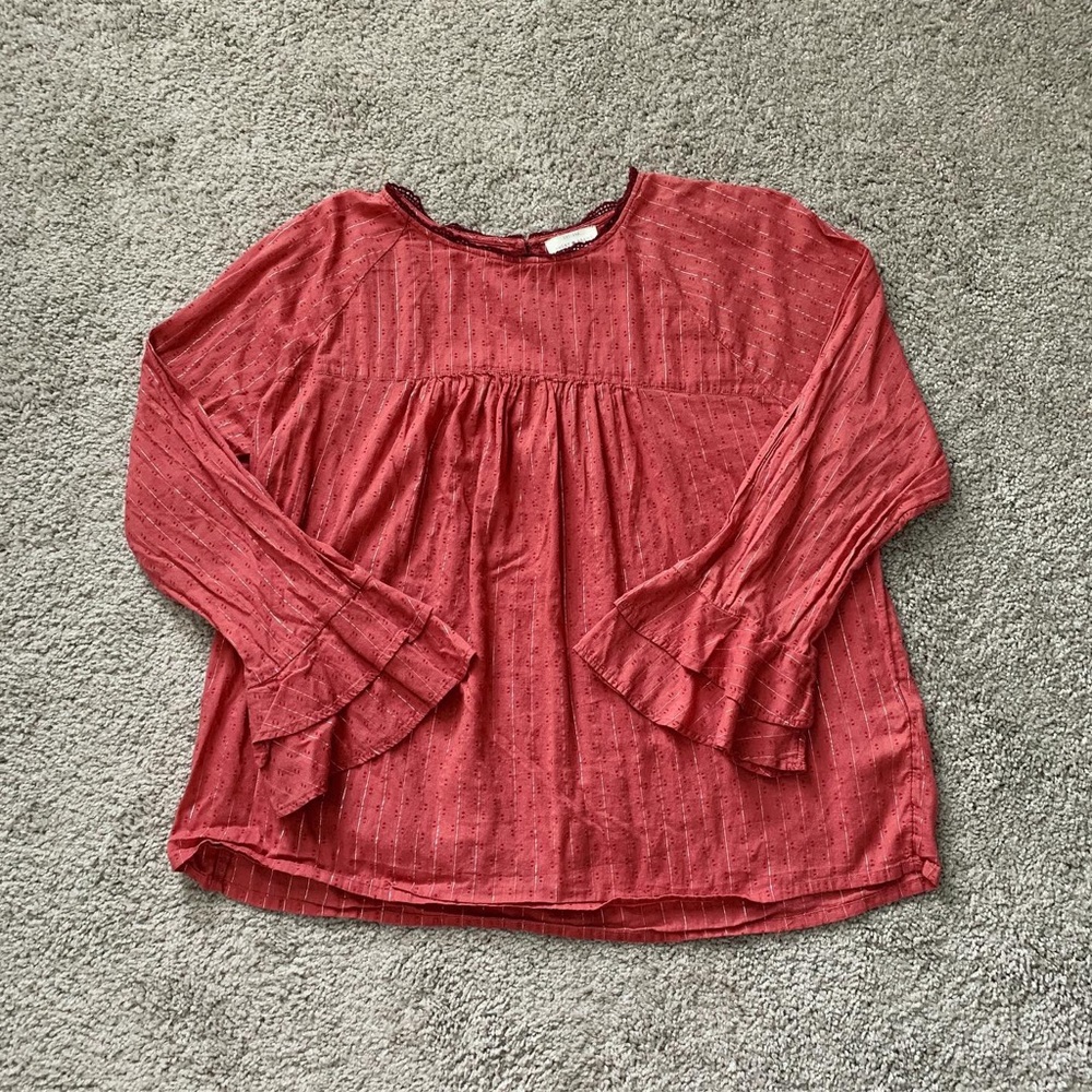 textured babydoll top
